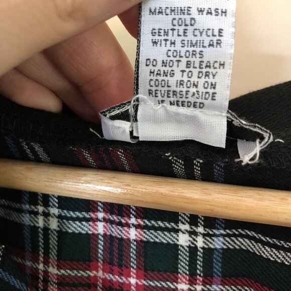 Rue21 Hooded Shirt Womens Large Plaid Button-up Oversized Grunge Emo Losercore - Picture 4 of 6